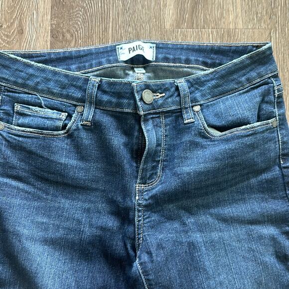PAIGE Verdugo Crop Andrea Mid Rise Skinny Jeans Size 29 Medium Wash - Picture 3 of 7